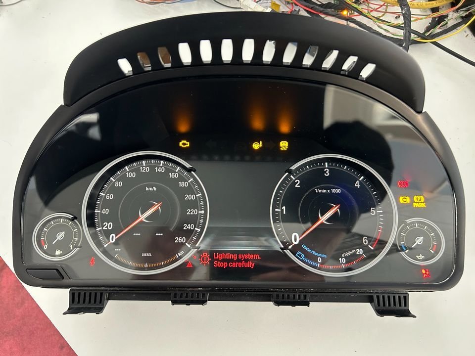 BMW 6WB digital instrument cluster